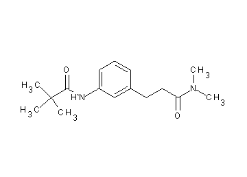 N-{3-[3-(dimethylamino)-3-oxopropyl]phenyl}-2,2-dimethylpropanamide - Click Image to Close