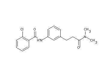 2-chloro-N-{3-[3-(dimethylamino)-3-oxopropyl]phenyl}benzamide - Click Image to Close