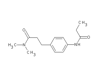 N,N-dimethyl-3-[4-(propionylamino)phenyl]propanamide - Click Image to Close