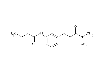 N-{3-[3-(dimethylamino)-3-oxopropyl]phenyl}butanamide - Click Image to Close