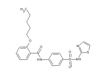 2-(pentyloxy)-N-{4-[(1,3-thiazol-2-ylamino)sulfonyl]phenyl}benzamide - Click Image to Close