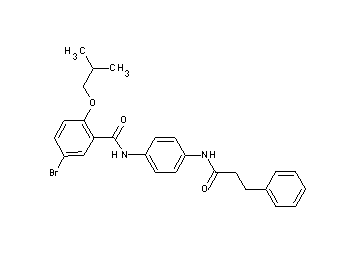 5-bromo-2-isobutoxy-N-{4-[(3-phenylpropanoyl)amino]phenyl}benzamide - Click Image to Close