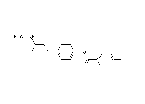 4-fluoro-N-{4-[3-(methylamino)-3-oxopropyl]phenyl}benzamide - Click Image to Close