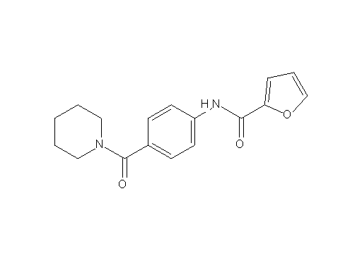 N-[4-(1-piperidinylcarbonyl)phenyl]-2-furamide - Click Image to Close