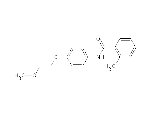 N-[4-(2-methoxyethoxy)phenyl]-2-methylbenzamide