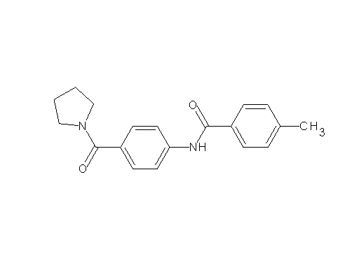 4-methyl-N-[4-(1-pyrrolidinylcarbonyl)phenyl]benzamide - Click Image to Close