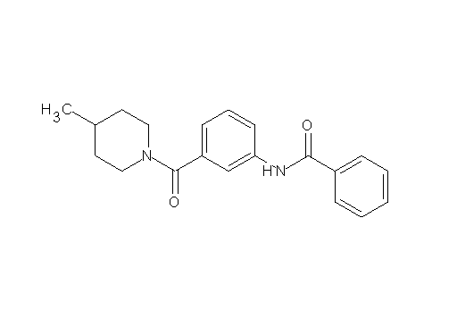 N-{3-[(4-methyl-1-piperidinyl)carbonyl]phenyl}benzamide - Click Image to Close