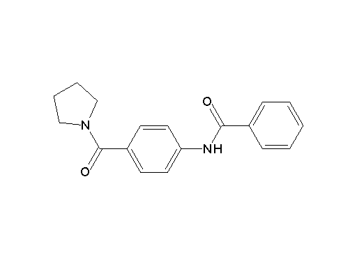 N-[4-(1-pyrrolidinylcarbonyl)phenyl]benzamide