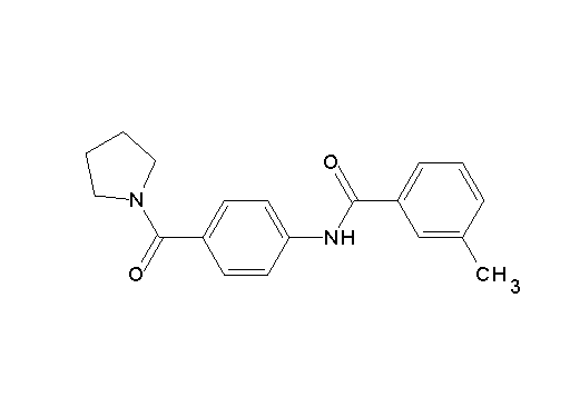 3-methyl-N-[4-(1-pyrrolidinylcarbonyl)phenyl]benzamide - Click Image to Close