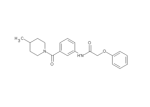 N-{3-[(4-methyl-1-piperidinyl)carbonyl]phenyl}-2-phenoxyacetamide - Click Image to Close