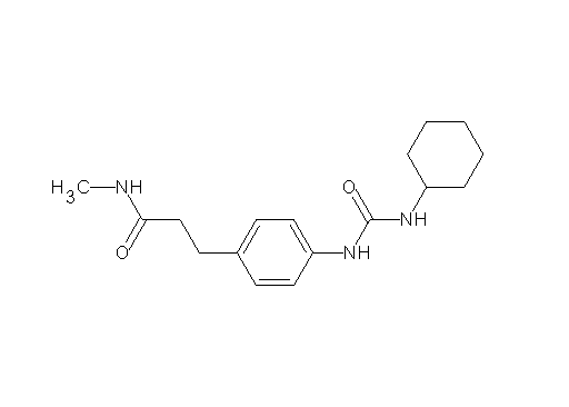 3-(4-{[(cyclohexylamino)carbonyl]amino}phenyl)-N-methylpropanamide - Click Image to Close