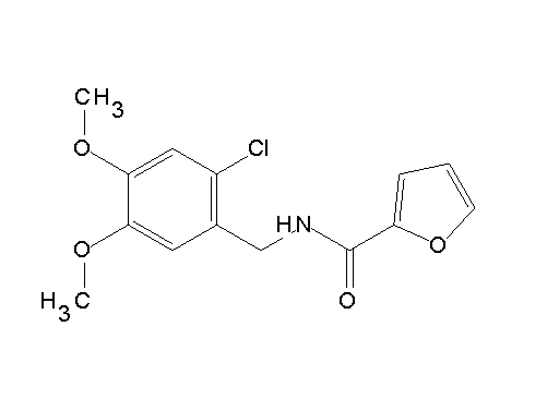 N-(2-chloro-4,5-dimethoxybenzyl)-2-furamide - Click Image to Close