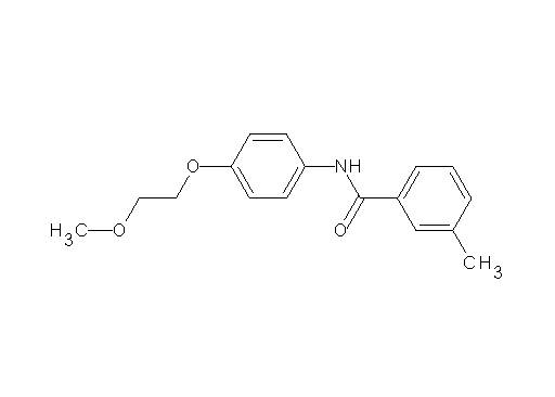 N-[4-(2-methoxyethoxy)phenyl]-3-methylbenzamide - Click Image to Close