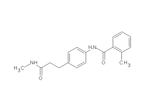 2-methyl-N-{4-[3-(methylamino)-3-oxopropyl]phenyl}benzamide - Click Image to Close