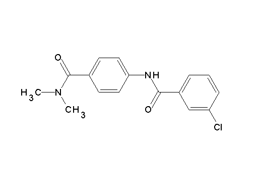 3-chloro-N-{4-[(dimethylamino)carbonyl]phenyl}benzamide - Click Image to Close