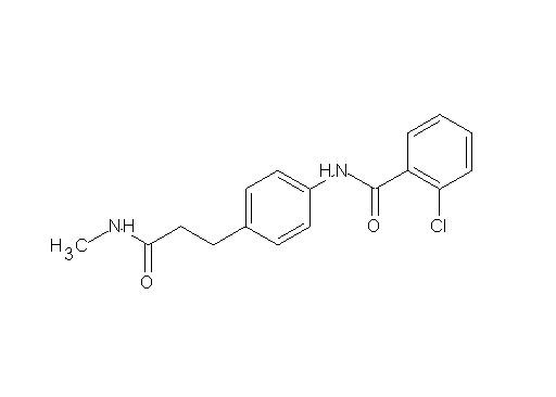 2-chloro-N-{4-[3-(methylamino)-3-oxopropyl]phenyl}benzamide - Click Image to Close