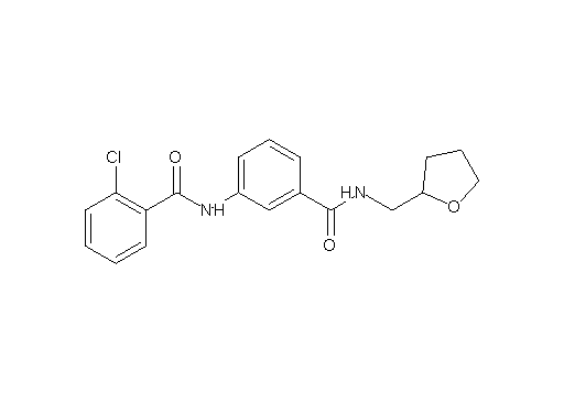 2-chloro-N-(3-{[(tetrahydro-2-furanylmethyl)amino]carbonyl}phenyl)benzamide - Click Image to Close