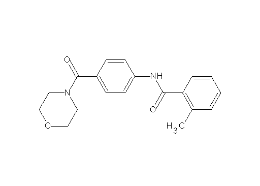 2-methyl-N-[4-(4-morpholinylcarbonyl)phenyl]benzamide