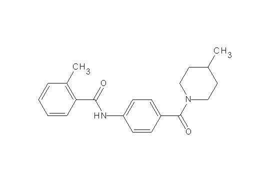 2-methyl-N-{4-[(4-methyl-1-piperidinyl)carbonyl]phenyl}benzamide - Click Image to Close