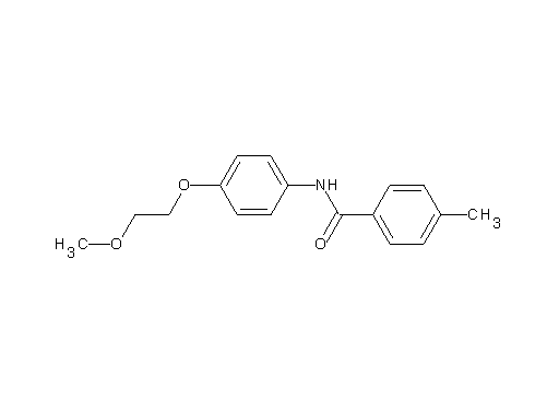 N-[4-(2-methoxyethoxy)phenyl]-4-methylbenzamide - Click Image to Close