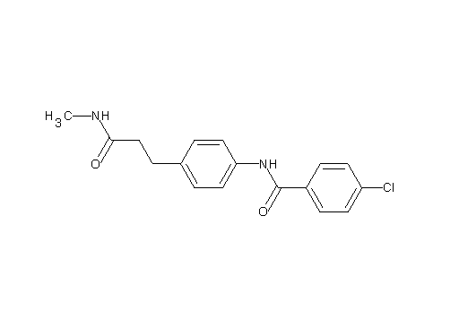 4-chloro-N-{4-[3-(methylamino)-3-oxopropyl]phenyl}benzamide - Click Image to Close