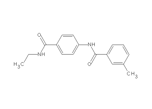 N-{4-[(ethylamino)carbonyl]phenyl}-3-methylbenzamide - Click Image to Close