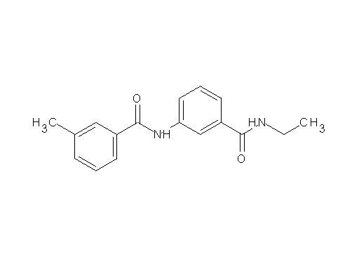 N-{3-[(ethylamino)carbonyl]phenyl}-3-methylbenzamide - Click Image to Close