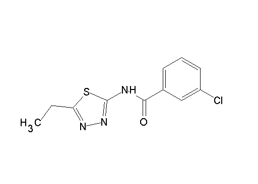 3-chloro-N-(5-ethyl-1,3,4-thiadiazol-2-yl)benzamide - Click Image to Close