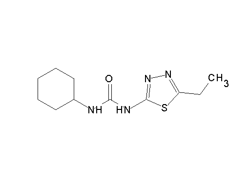 N-cyclohexyl-N'-(5-ethyl-1,3,4-thiadiazol-2-yl)urea - Click Image to Close