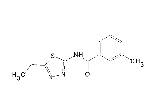 N-(5-ethyl-1,3,4-thiadiazol-2-yl)-3-methylbenzamide - Click Image to Close