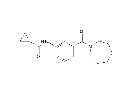 N-[3-(1-azepanylcarbonyl)phenyl]cyclopropanecarboxamide
