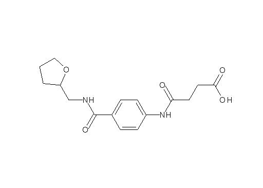 4-oxo-4-[(4-{[(tetrahydro-2-furanylmethyl)amino]carbonyl}phenyl)amino]butanoic acid