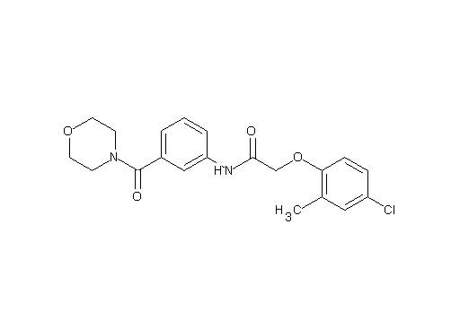 2-(4-chloro-2-methylphenoxy)-N-[3-(4-morpholinylcarbonyl)phenyl]acetamide - Click Image to Close