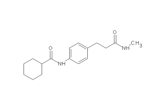 N-{4-[3-(methylamino)-3-oxopropyl]phenyl}cyclohexanecarboxamide - Click Image to Close