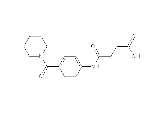 4-oxo-4-{[4-(1-piperidinylcarbonyl)phenyl]amino}butanoic acid - Click Image to Close