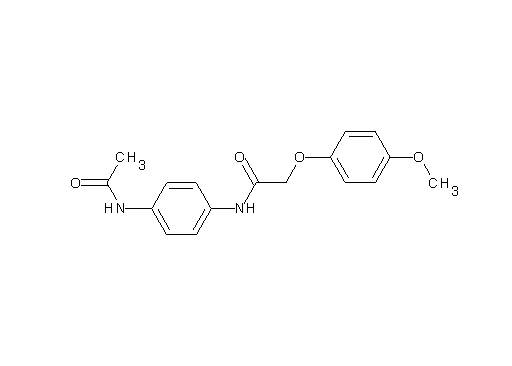 N-[4-(acetylamino)phenyl]-2-(4-methoxyphenoxy)acetamide - Click Image to Close