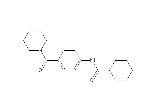 N-[4-(1-piperidinylcarbonyl)phenyl]cyclohexanecarboxamide - Click Image to Close