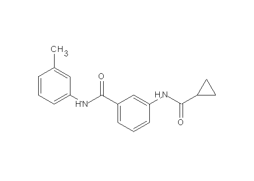 3-[(cyclopropylcarbonyl)amino]-N-(3-methylphenyl)benzamide - Click Image to Close