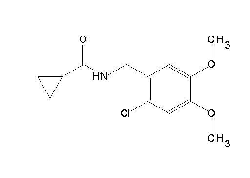 N-(2-chloro-4,5-dimethoxybenzyl)cyclopropanecarboxamide - Click Image to Close
