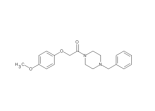1-benzyl-4-[(4-methoxyphenoxy)acetyl]piperazine - Click Image to Close