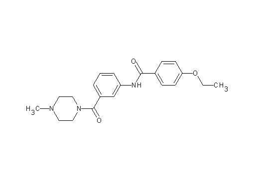 4-ethoxy-N-{3-[(4-methyl-1-piperazinyl)carbonyl]phenyl}benzamide - Click Image to Close