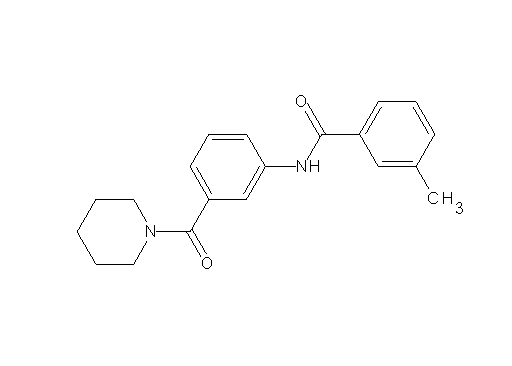 3-methyl-N-[3-(1-piperidinylcarbonyl)phenyl]benzamide - Click Image to Close