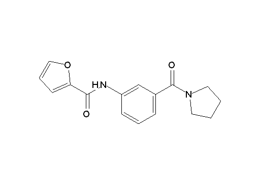 N-[3-(1-pyrrolidinylcarbonyl)phenyl]-2-furamide - Click Image to Close