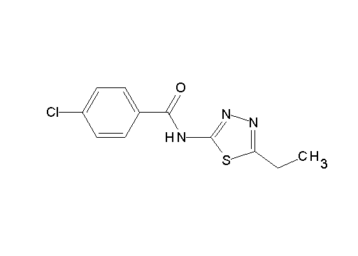 4-chloro-N-(5-ethyl-1,3,4-thiadiazol-2-yl)benzamide - Click Image to Close