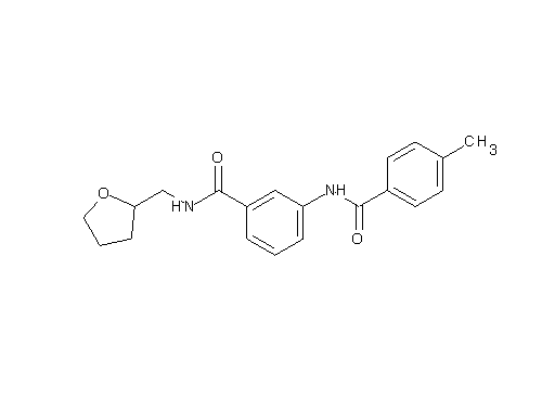 3-[(4-methylbenzoyl)amino]-N-(tetrahydro-2-furanylmethyl)benzamide