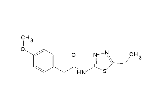 N-(5-ethyl-1,3,4-thiadiazol-2-yl)-2-(4-methoxyphenyl)acetamide - Click Image to Close