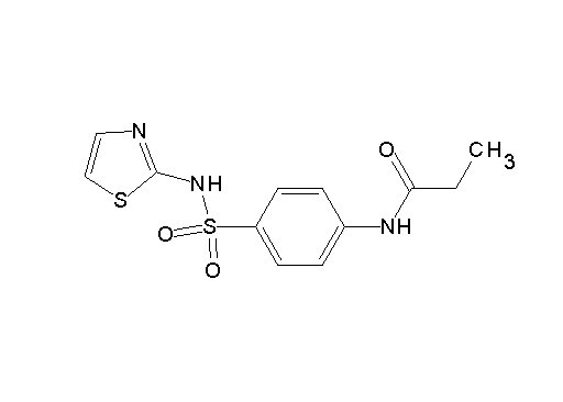 N-{4-[(1,3-thiazol-2-ylamino)sulfonyl]phenyl}propanamide