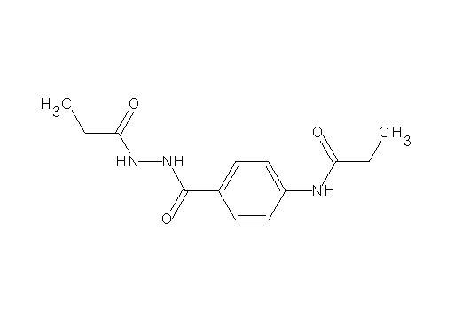 N-{4-[(2-propionylhydrazino)carbonyl]phenyl}propanamide