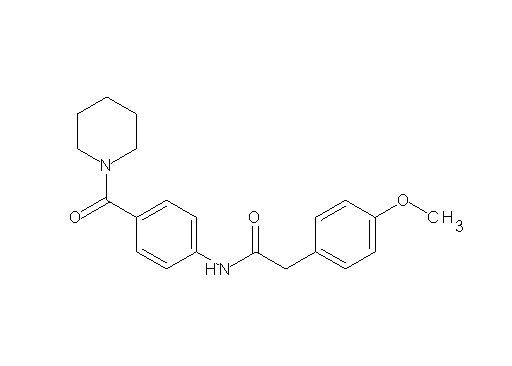 2-(4-methoxyphenyl)-N-[4-(1-piperidinylcarbonyl)phenyl]acetamide - Click Image to Close