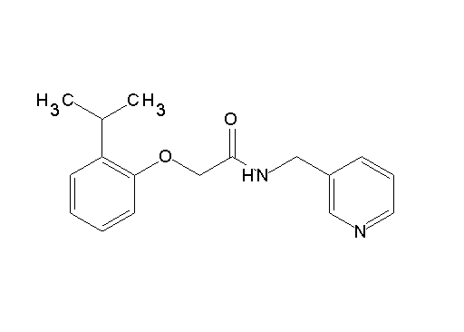 2-(2-isopropylphenoxy)-N-(3-pyridinylmethyl)acetamide - Click Image to Close